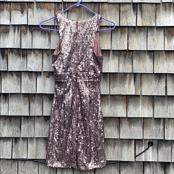Mauve sequined body con dress - Picture 2 of 3